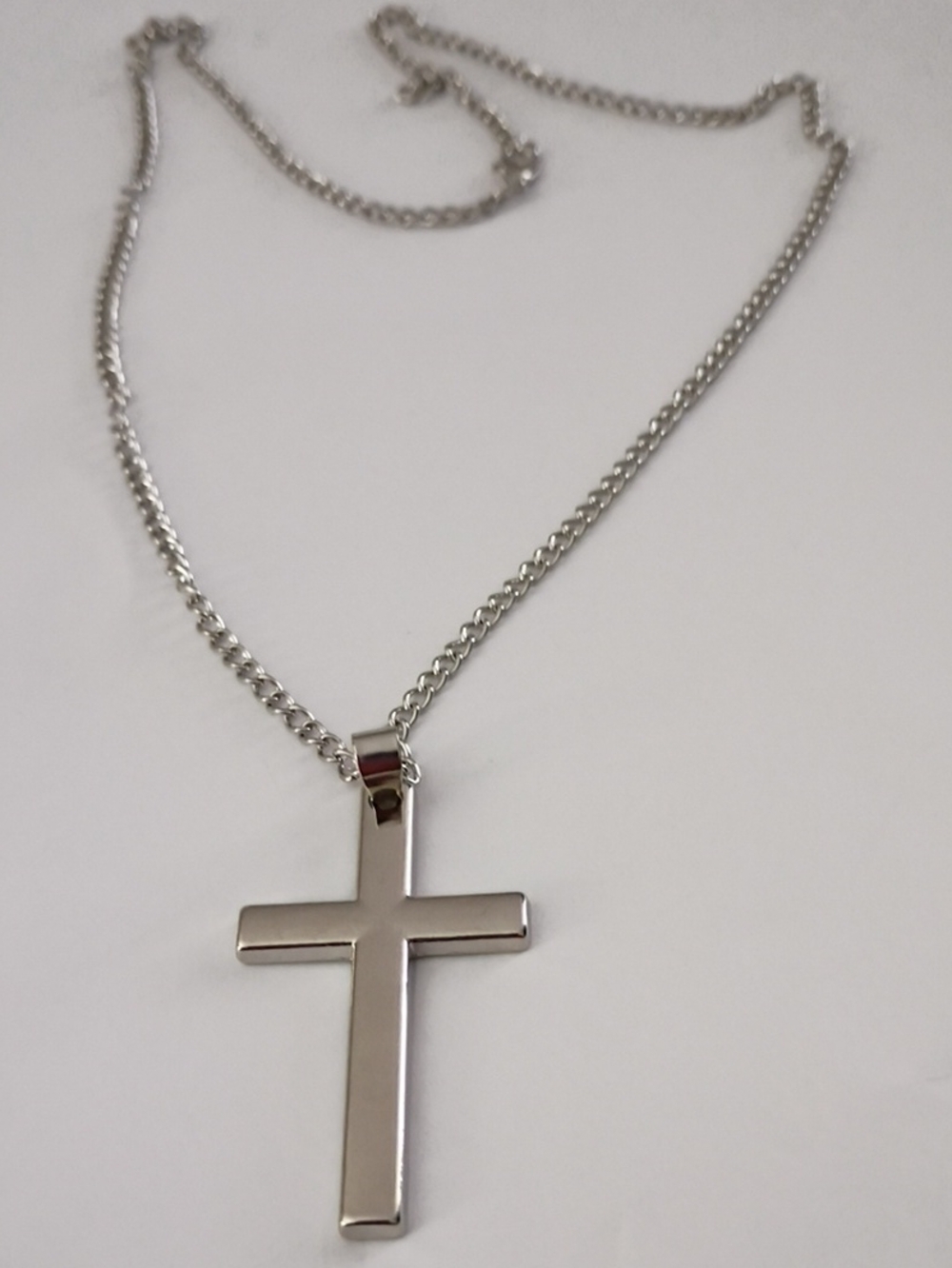 Classic Silver Cross Pendant Necklace - Women's Jewelry